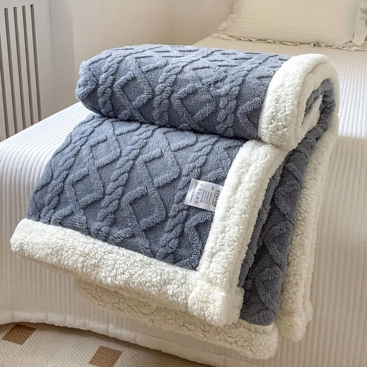Reversible Sherpa Fleece Blanket, Soft and Cozy for Year-Round Comfort, 50 x 60 – Lightweight and Machine Washable 4