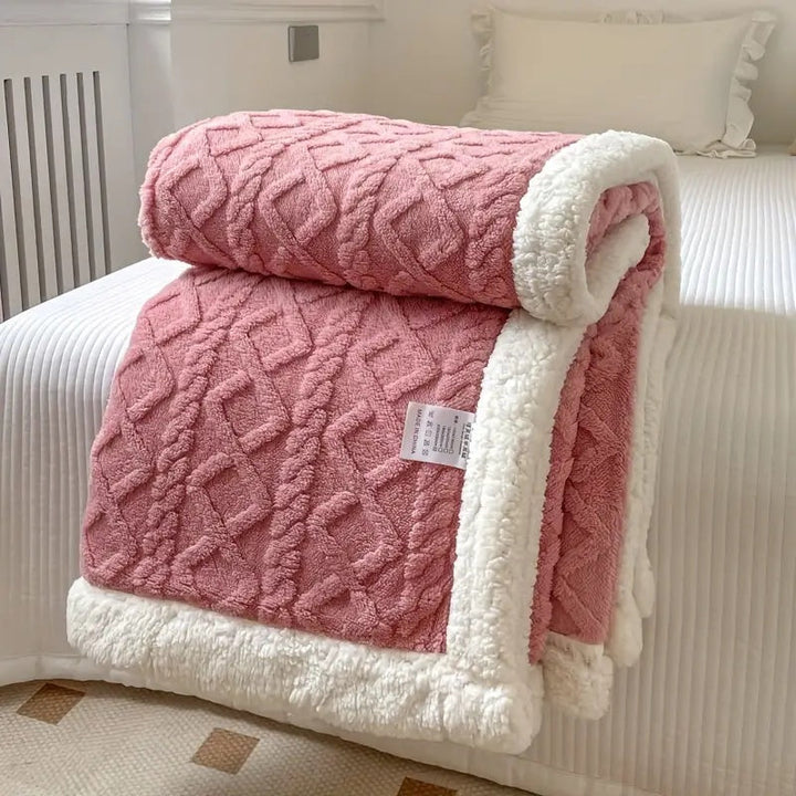 Variant image for Reversible Sherpa Fleece Blanket, Soft and Cozy for Year-Round Comfort, 50 x 60 – Lightweight and Machine Washable-6