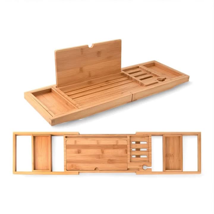 Skanto | BambooBliss – Expandable Bathtub Tray