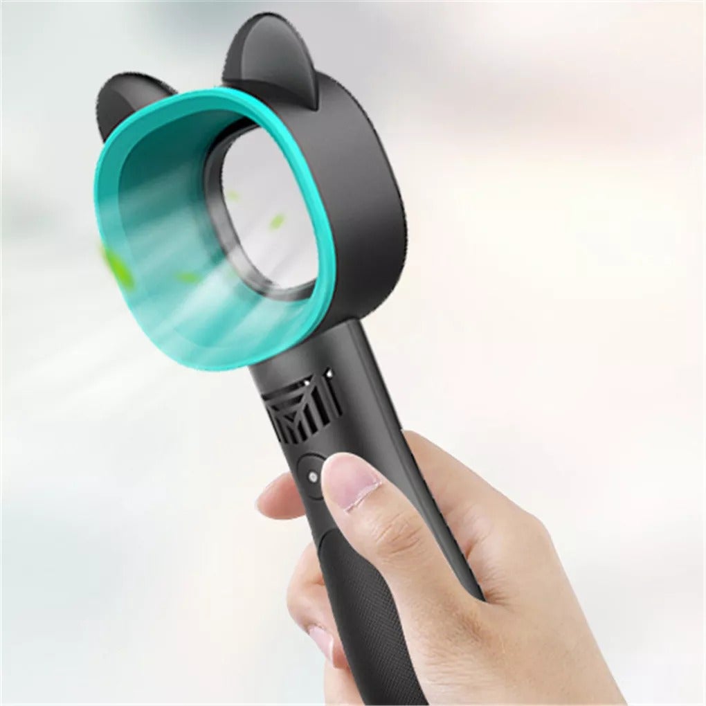 Modern Rechargeable Mini Cat Bladeless Fan - Image 0