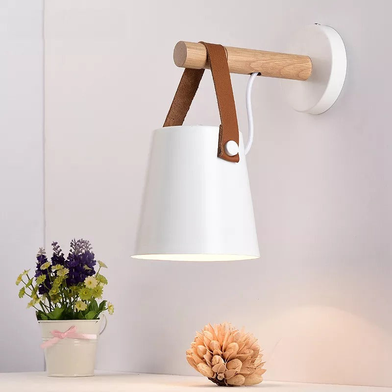 Nordic Style Wood Elegant Wall Lamp | Kalsten
