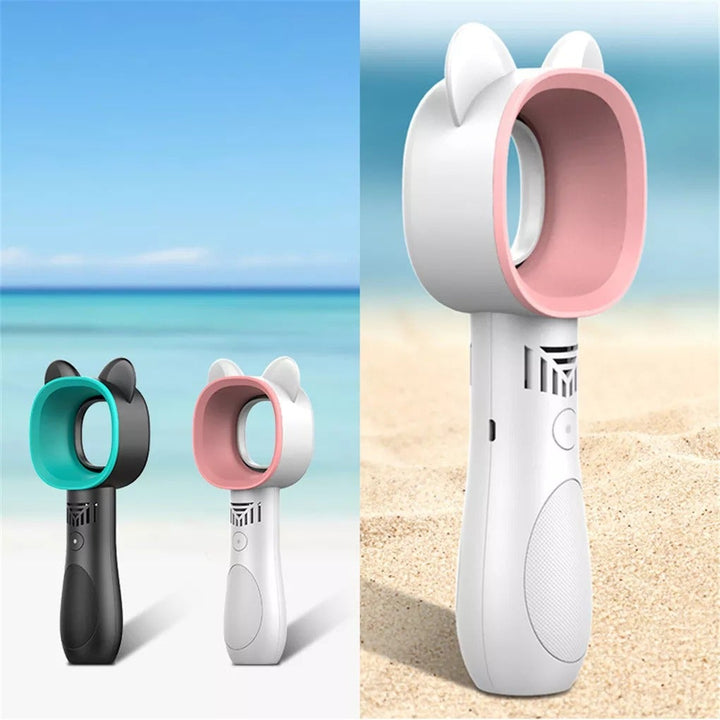 Modern Rechargeable Mini Cat Bladeless Fan | Kalsten