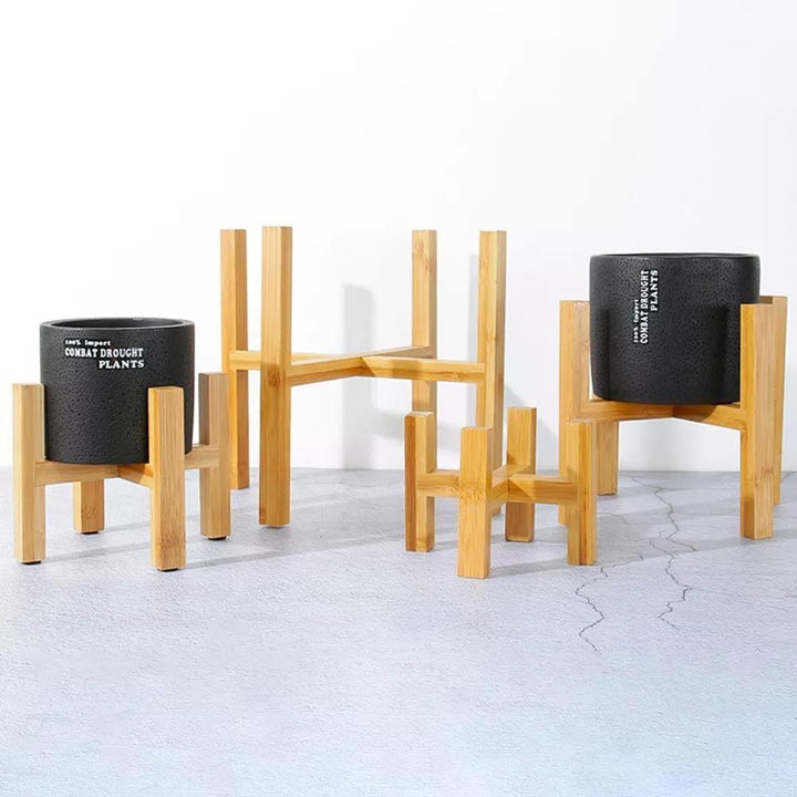 Kalsten | Elevate Plant Stand made of solid wood | Adjustable & Stable | Perfect for indoors