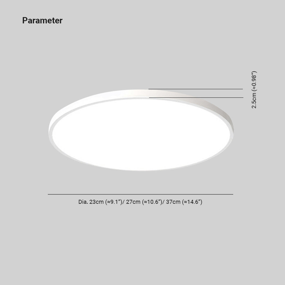 Modern Round Metal LED Ceiling Light Kalsten