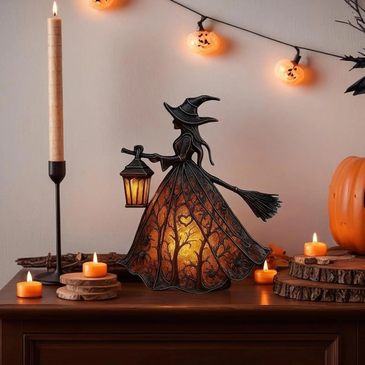 BowLift | Halloween Witches Lamp Mystica – Magical LED Decorative Lamp for Indoor