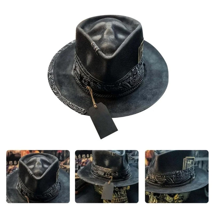 Handmade Skull Print Beanie Hat