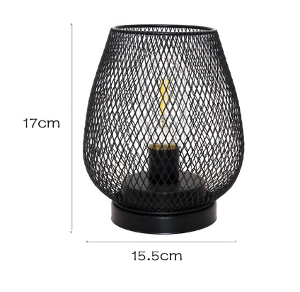 RusticMesh Table Lamp Set – Industrial Style and Atmospheric Lighting | Kalsten