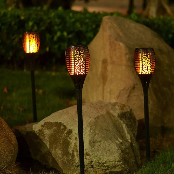 Solar Flame Effect Garden Torch Light Kalsten