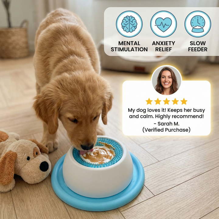 Interactive Lick Mat Slow Feeder Enrichement Toy for Dogs Kalsten