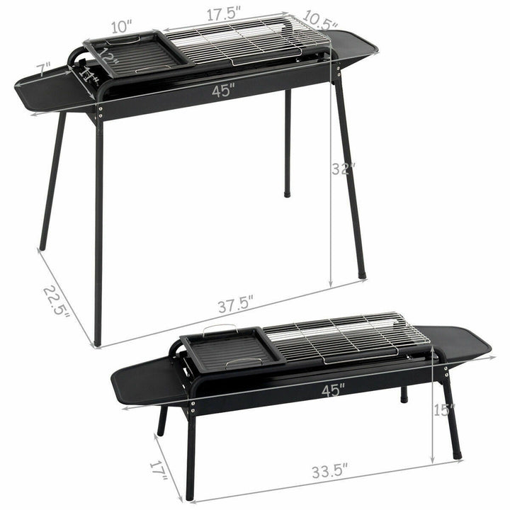 Height Adjustable Outdoor Barbecue Charcoal Grill Stove | Kalsten