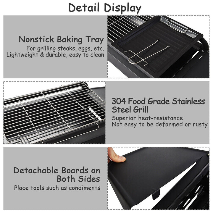 Height Adjustable Outdoor Barbecue Charcoal Grill Stove | Kalsten