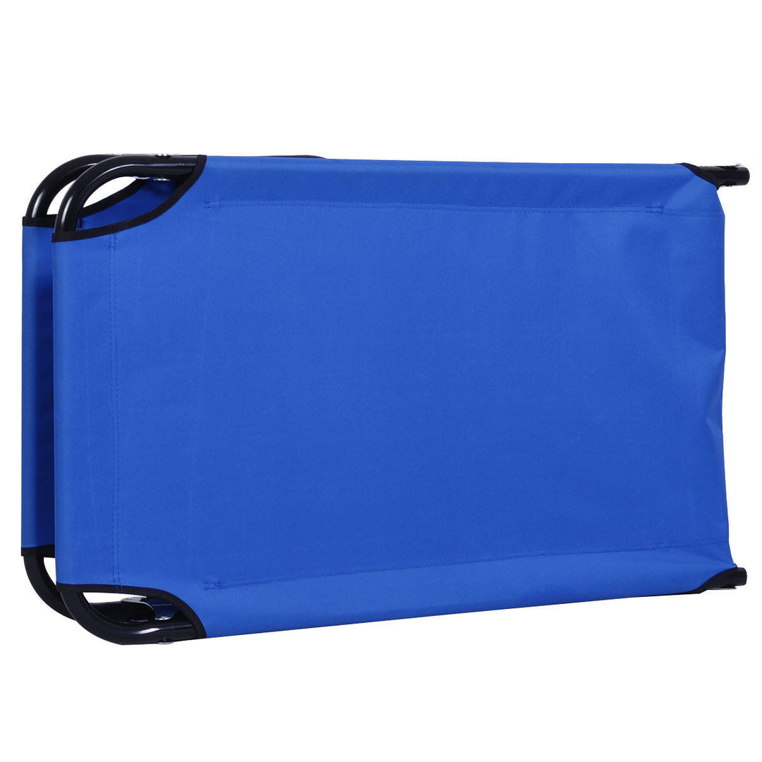 Outdoor Portable Blue Folding Camping Bed | Kalsten