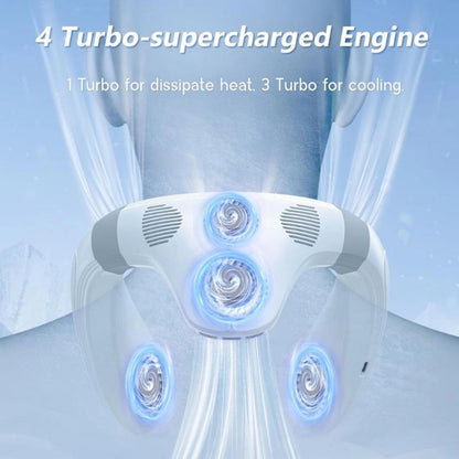 Dual-Cooling Neck Fan with 5200mAh Battery & Cooling Plate | Karnz