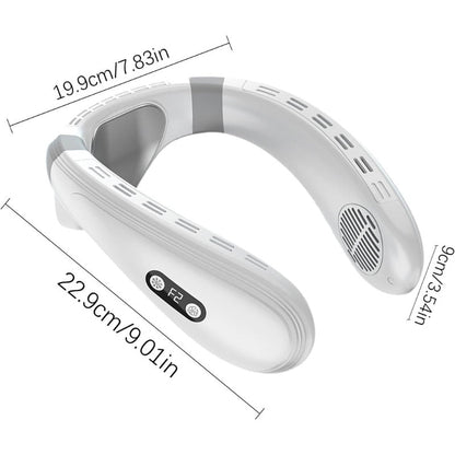 Dual-Cooling Neck Fan with 5200mAh Battery & Cooling Plate | Karnz