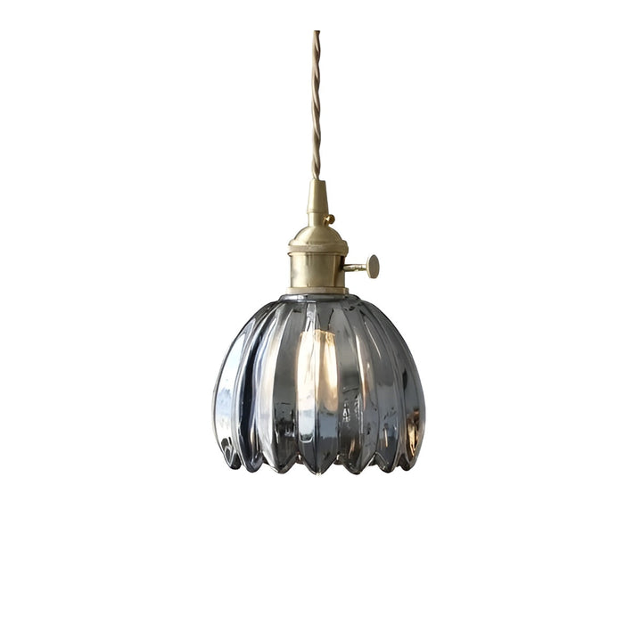 Hanging light with flower glass – Japanese design for cozy spaces | Kalsten