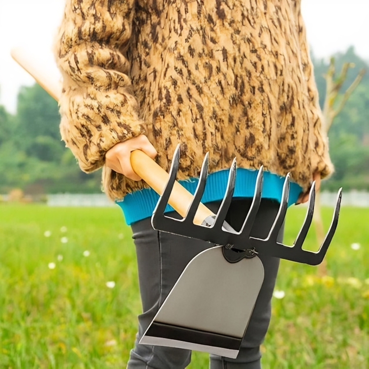 Kalsten | GardenMaster 2-in-1 | Heavy-Duty Rake Hoe for Soil Prep