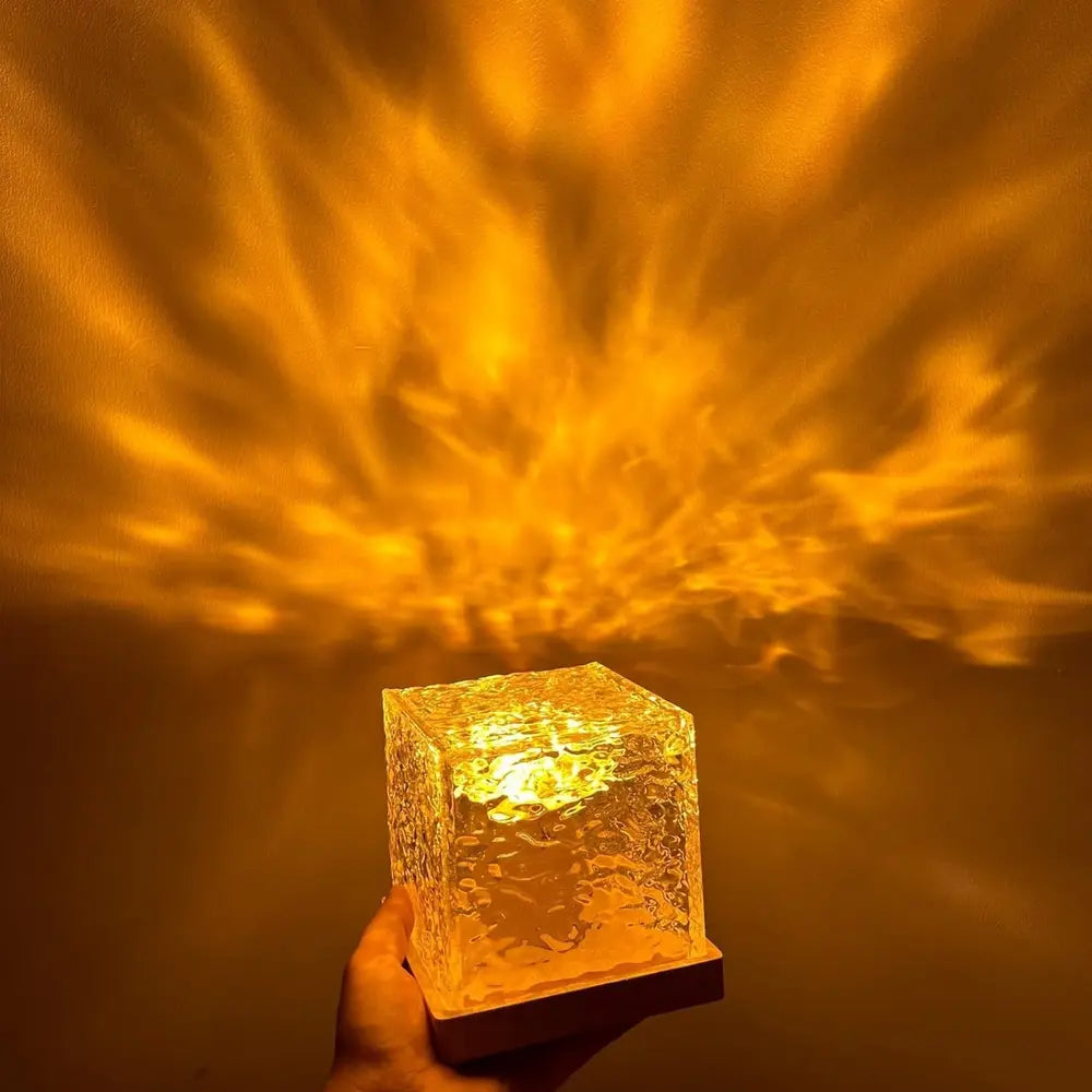 Kalsten | Table Lamp Glass Cube Ambient Light