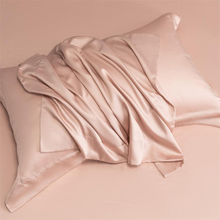 2 Pack for Silk Pillowcase for Hair and Skin,  Natural Silk Pillow Case with Zipper, Both Sided Pure Silk Pillow Cover for Women | Kalsten