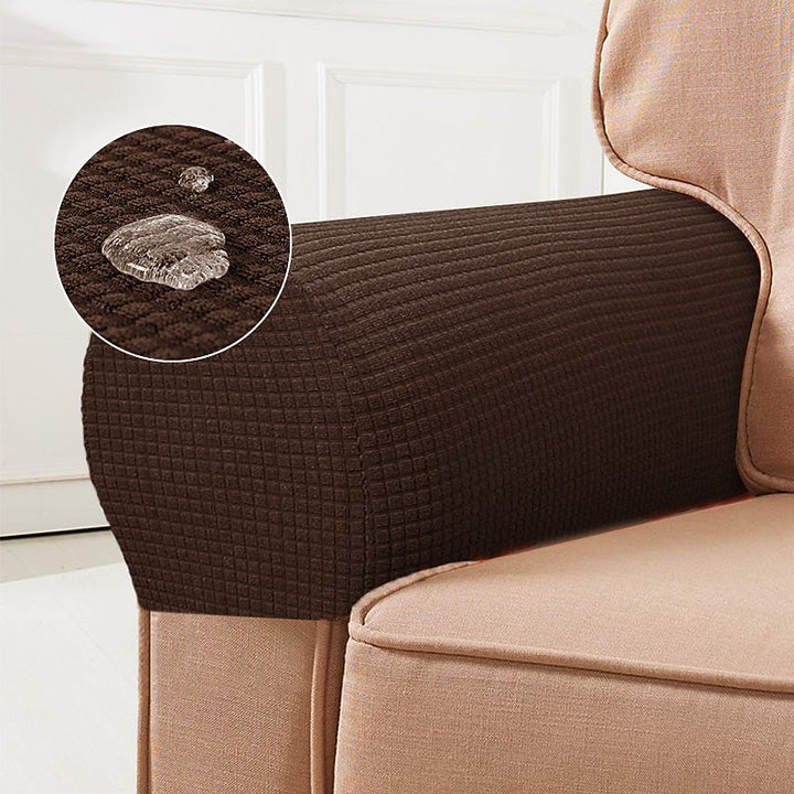 Kalsten | Stretch Armrest Covers – Spandex Covers for Chairs & Armchairs, Set of 2, Bordeaux