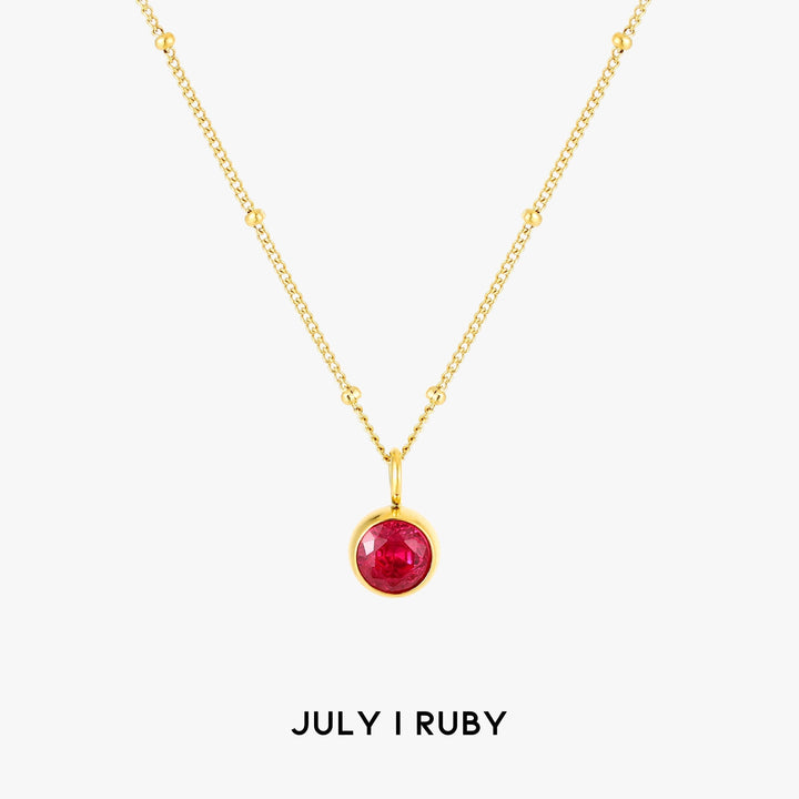 Birthstone Pendant Necklace