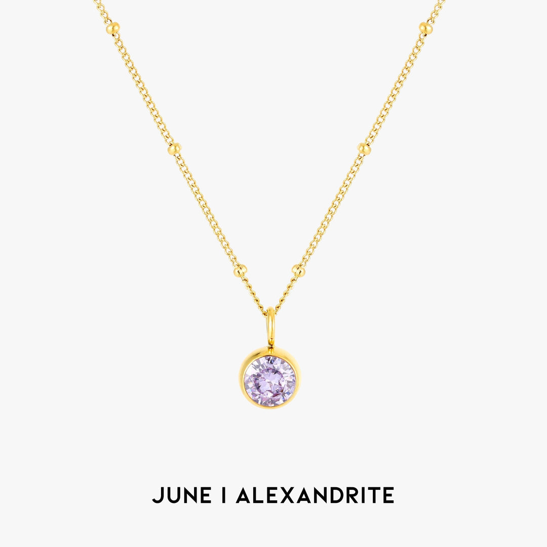 Birthstone Pendant Necklace