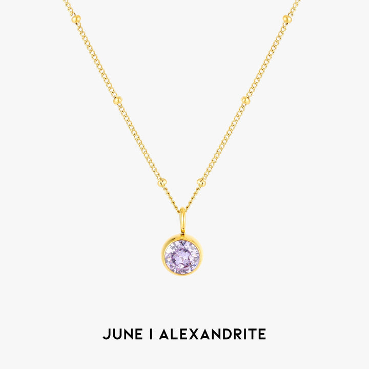 Birthstone Pendant Necklace