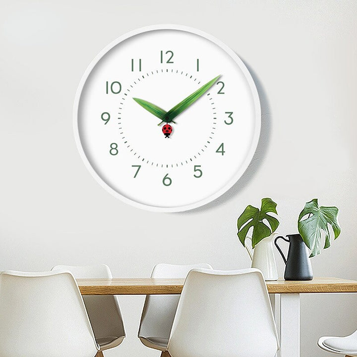 Timeless Perch Clock - Chic Natural Time Clock with Bird and Flowers Kalsten