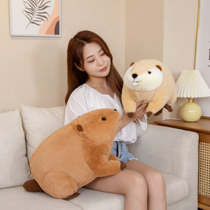 Kalsten | Billy & Willy the Fluffy Brown Beaver Plushie