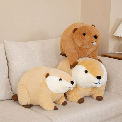 BowLift | Billy & Willy the Fluffy Brown Beaver Plushie