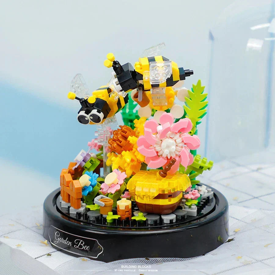 Brehn | Flowers Insects Butterfly Bee Nano Building Blocks