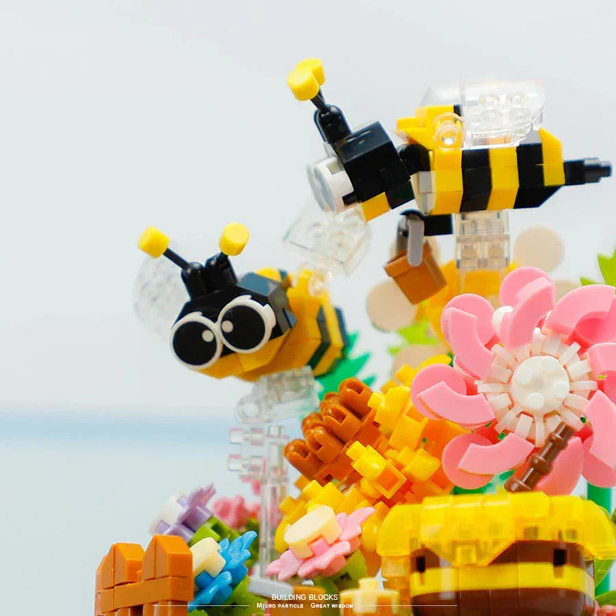 Brehn | Flowers Insects Butterfly Bee Nano Building Blocks