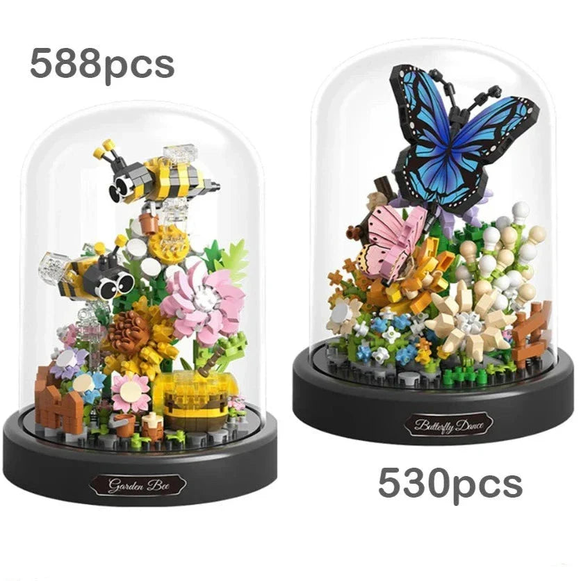 Skanto | Flower Insect Butterfly Bee Nano Building Blocks
