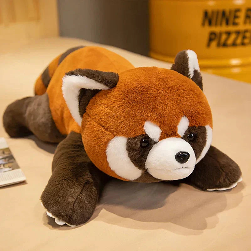 Kalsten | Laying Fluffy Red Panda Lifelike Plushie