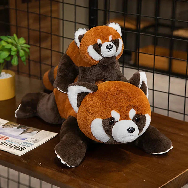 Kalsten | Laying Fluffy Red Panda Lifelike Plushie