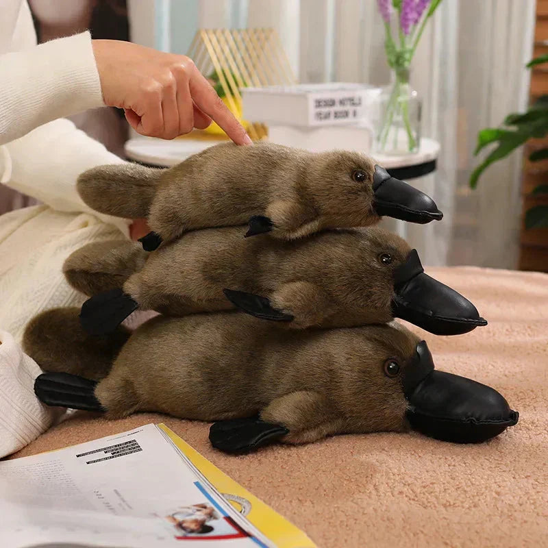 Kalsten | Pleep the Fluffy Brown & White Platypus Plush