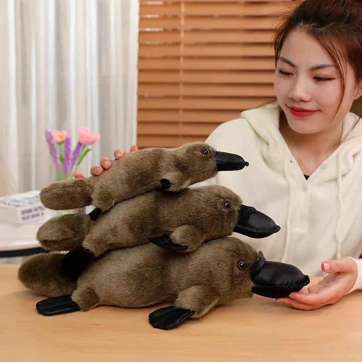 Kalsten | Pleep the Fluffy Brown & White Platypus Plush