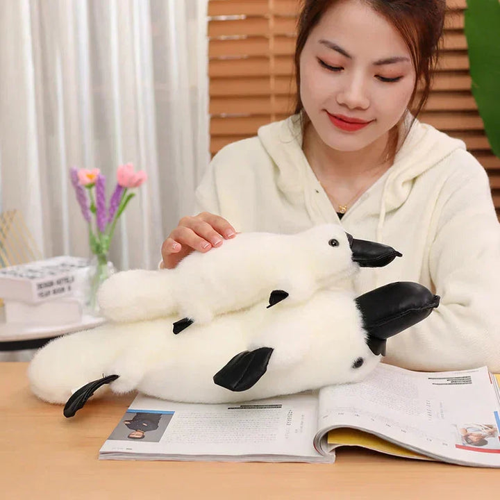 Kalsten | Pleep the Fluffy Brown & White Platypus Plush