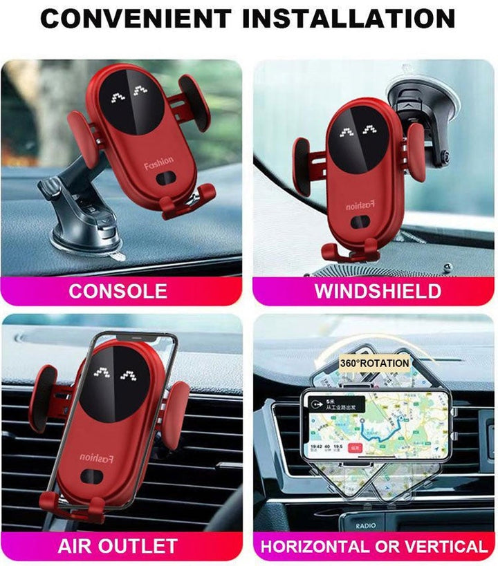 Smart Wireless Auto-Sensing Car Phone Holder Charger | Kalsten