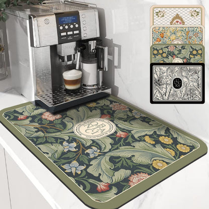 Kitchen Drain Mat Absorbent Drying Mat Table Protection Pad | Karnz