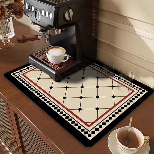 Kitchen Drain Mat Absorbent Drying Mat Table Protection Pad | Karnz