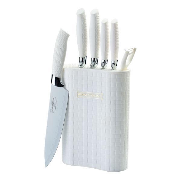 Knife set from Royalty Line (5 pieces + peeler) | Kalsten