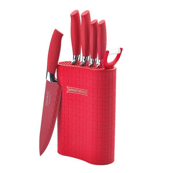 Knife set from Royalty Line (5 pieces + peeler) | Kalsten
