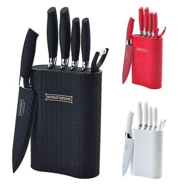 Knife set from Royalty Line (5 pieces + peeler) | Kalsten