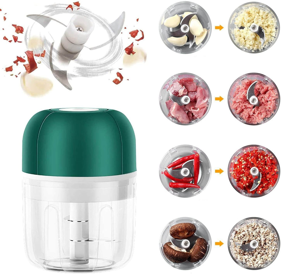 Kalsten | ChopEase Electric Garlic Press – USB Rechargeable – Compact & Powerful – 250ml