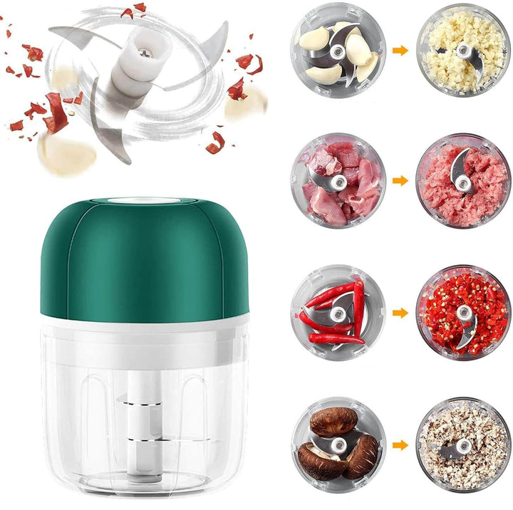 Kalsten | ChopEase Electric Garlic Press – USB Rechargeable – Compact & Powerful – 250ml