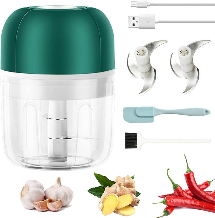 Kalsten | ChopEase Electric Garlic Press – USB Rechargeable – Compact & Powerful – 250ml