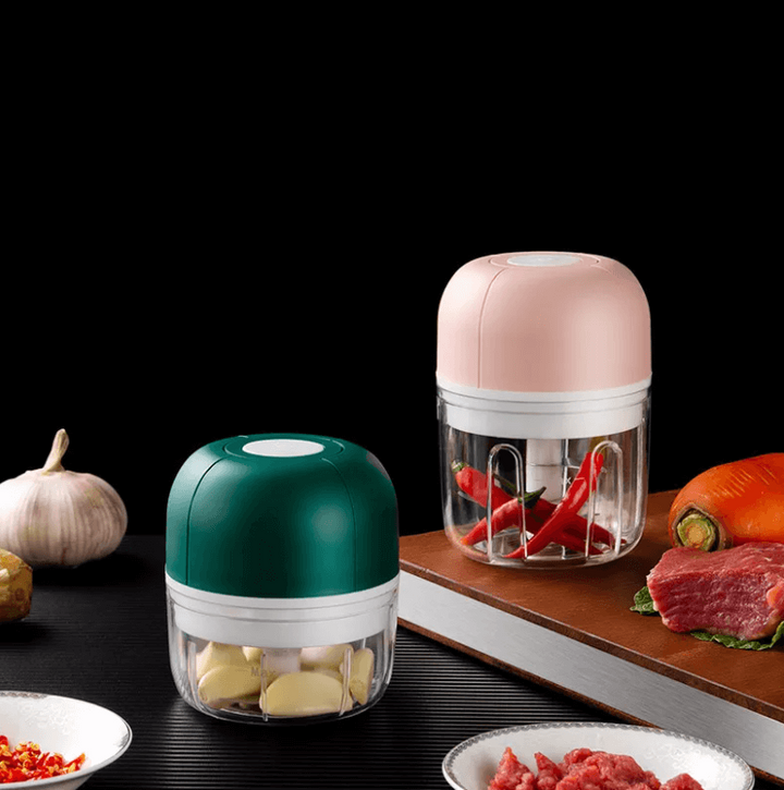 Kalsten | ChopEase Electric Garlic Press – USB Rechargeable – Compact & Powerful – 250ml