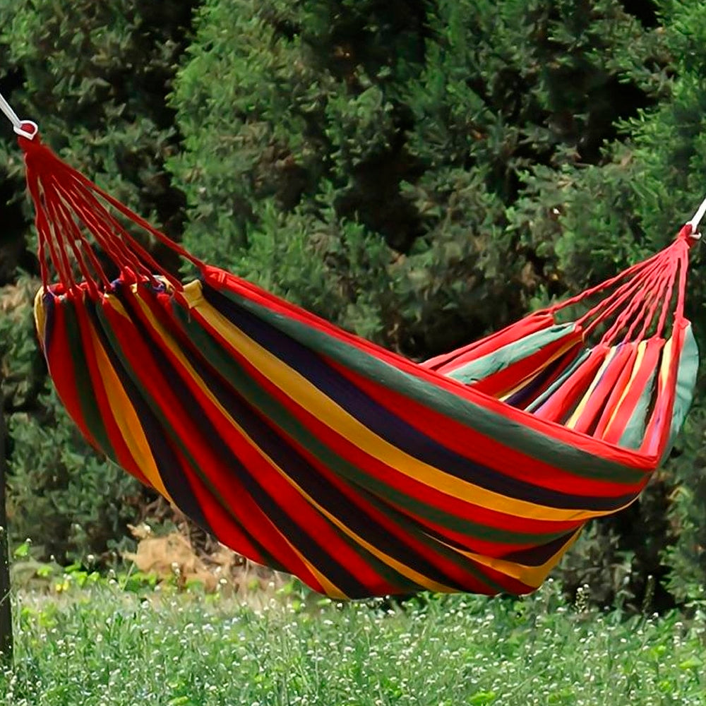 Hammock - by Camping Hammock (red striped) | Kalsten