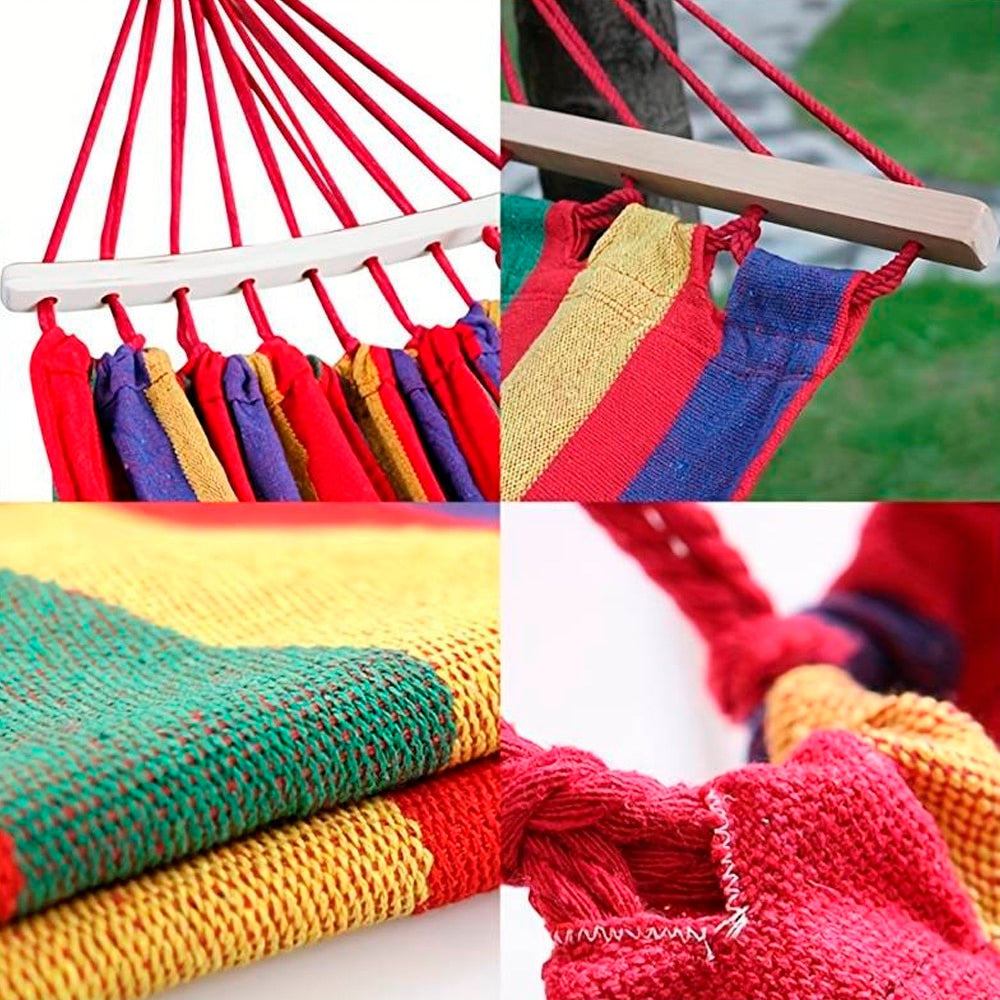 Hammock - by Camping Hammock (red striped) | Kalsten