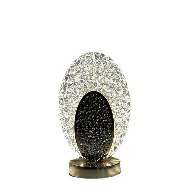 Kalsten | Plumalux Table Lamp Peacock Design | Cordless & USB rechargeable | Dimmable LED light | 22×13.5 cm | ABS housing
